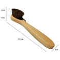 thumbnail image 5 of Ettsollp Shoes Scrubbing Brush with Soft & Fine Mane Bristle Long Wooden Handle Rounded Head Cleaning Brush for Leather Shoes Sneakers Insole Socks Laundry Supplies, 5 of 7