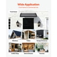 thumbnail image 6 of VEVOR Awnings for Door Entrance, 30 x 39 in, Exterior Front Door Window Awnings with Drainage & ABS Bracket, Rain Snow Sun Protection, Overhang Polycarbonate Door Canopy for Porch Patio, Smoky Gray, 6 of 9