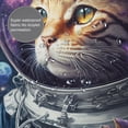 thumbnail image 3 of Rateoe Astronaut Cat Shower Curtain - Fancy Bathroom Shower Curtain Sets - Waterproof Shower Curtain with Hooks with 12 Plastic Hooks 72x72 Inches, 3 of 5