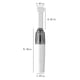 thumbnail image 3 of Mini aspiradora para coche con aspiración de 8000Pa, aspiradora portátil recargable USB para grietas y teclado, incluye cepillo y boquilla, batería de 1200mAh, blanca, 3 of 8