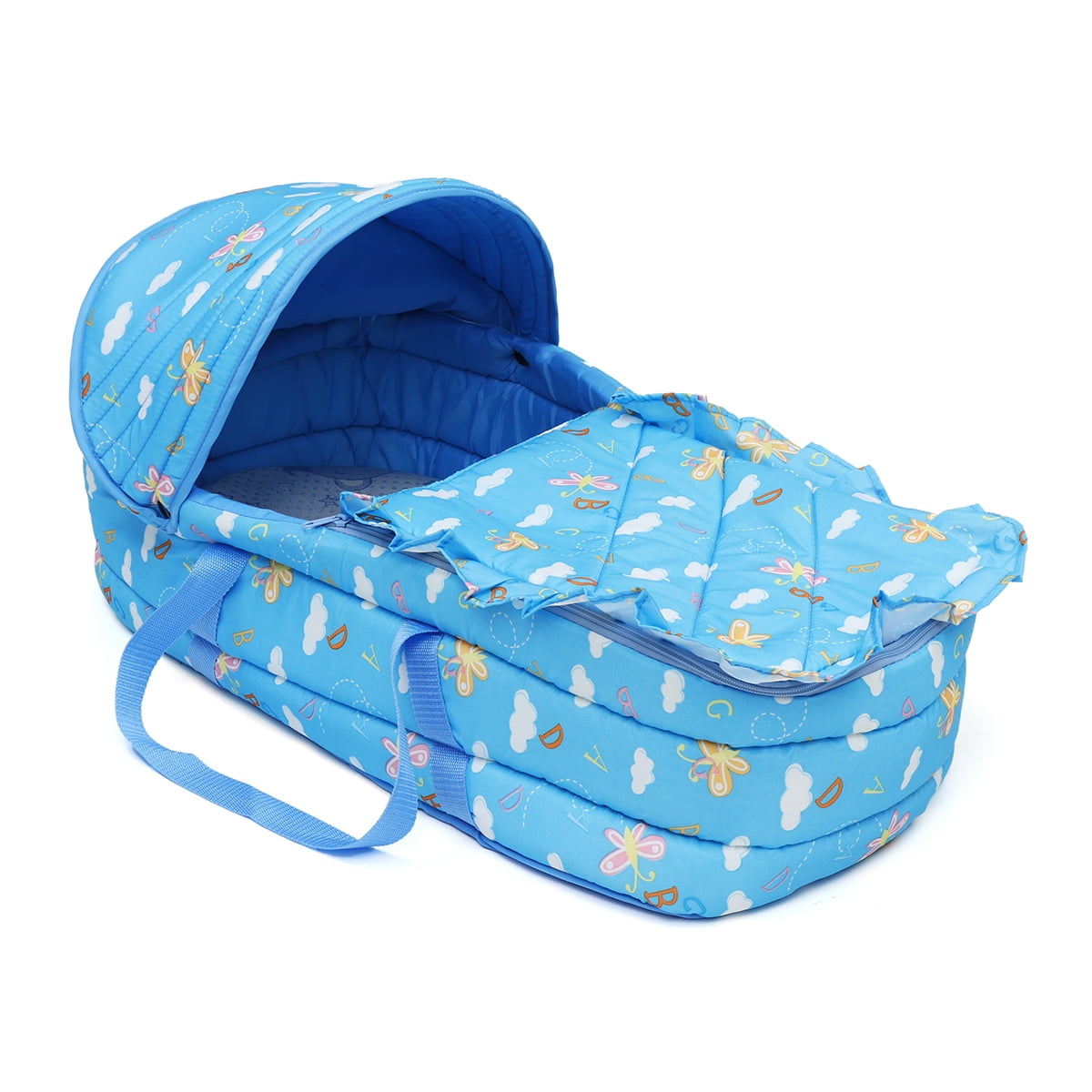 Baby Moses Basket Newborn Travel Bed Bassinet Carrier Cradle Comfortable W Hood Walmart