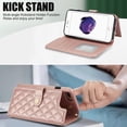 thumbnail image 4 of Allytechgroup Wallet Case for iPhone 8 Plus/7 Plus with Credit Card Slot, RFID Blocking PU Leather Case with Lanyard & Shoulder Strap & Kickstand Shockproof Bumper for Women Men, Rosegold, 4 of 8