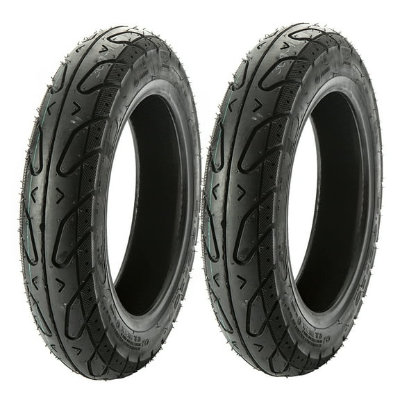 SET OF TWO Scooter Tire 3.50-10 Front or Rear Tubeless Type for 10 inches rims