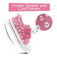 thumbnail image 4 of Bocca Kid's Walking Sneakers Pink Flower Girls Canvas Shoes Size 11, 4 of 6
