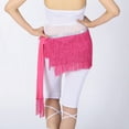 thumbnail image 3 of Belly Dance Performance Hip Scarf Scarves Skirt Thick Fringe Sequin Rose, 3 of 3