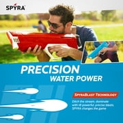 SPYRA Manual Water Blaster, Outdoor Squirt Gun Pool Game, SpyraLX, Red