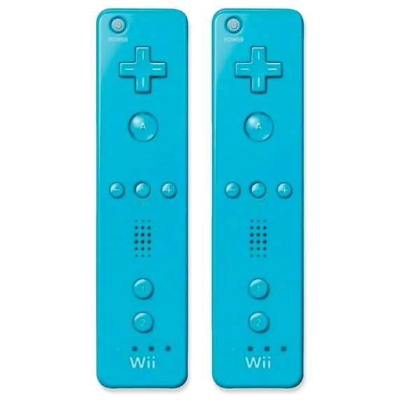 Wii Classic Remote - Wireless Bluetooth Game Controller, Blue 2 Pack