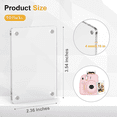 thumbnail image 3 of 10 Packs Acrylic Magnetic Picture Frame for Refrigerator, Mini Wallet Size Picture Frames, Clear Magnet Photo Frames Holder for Polaroid Instax Mini Fuji Film, 2.36 x 3.54 Inch, 3 of 6