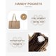 thumbnail image 3 of Bolsa de cuero vintage LOVEVOOK para portátil de 15.6 pulgadas con bolso de mano, 3 of 6
