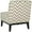 Dark Brown/Grey/White Zig Zag, variant on SAFAVIEH Armond Zig Zag Chevron Upholstered Cushion Chair, Grey/White