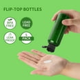 thumbnail image 3 of LISAPACK 3.4Oz Travel Bottles with Flip Cap (5 Pcs) Empty Dispenser Container for Travel Size Cosmetics (100ml, Green), 3 of 7