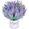 thumbnail image 1 of 1 pieza(s) Ramo de flores de papel Tarjeta de felicitación de flores de papel 3D Tarjeta de felicitación estereoscópica para regalo del día de la madre de mamá (lavanda) JM JM, 1 of 5