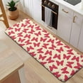 thumbnail image 5 of Red Butterfly Red Silhouette Pattern Kitchen Rug Mat,Kitchen Runner Rugs Non Skid Washable,Decorative Kitchen Floor Mats for Kitchen,Sink,Laundry,17"x47.2", 5 of 7