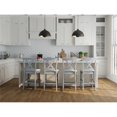 thumbnail image 3 of Pemberly Row Set of 2 X-Back Counter Stools in Antique White, 3 of 5
