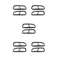 thumbnail image 2 of Transemion 2pcs/set Easy Installation Car Exhaust Pipe Cover Trim Durable Stainless Steel Enhanced Protection glossy black 5Set, 2 of 6