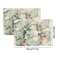 thumbnail image 3 of Christmas Decorations Indoor - 12x18 Inches Snowflake Table Mats for Party Kitchen Dining Room, 3 of 6