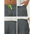 thumbnail image 6 of NOMADIC NOOK Men's Solid Color Drawstring Mesh Lining Swimwear Beach Board Shorts 2 Pack, 6 of 6