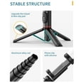thumbnail image 4 of Trépied Portable Selfie Stick pour Téléphone, Support Trépied Extensible, Longueur Max. 765 mm, Lumière de Remplissage LED Intégrée avec Déclencheur à Distance pour Vlog, Diffusion en Direct, Selfie, Vidéo en Ligne, 4 of 9
