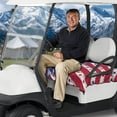 thumbnail image 3 of Yuyamidu American Flag Golf Cart Seat Covers Winter Warm Golf Carts Seat Blanket 4th of July Club Car Seat Towel Covers Comfortable Breathable, 3 of 8