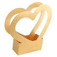 thumbnail image 6 of FRCOLOR Heart Shape Bouquet Flower Box Heart Paper Flower Packaging Box Paper Flower Box with Handle, 6 of 8