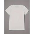 thumbnail image 2 of Girl's Trip Print Crew Neck T-shirt, Casual Short Sleeve Top For Spring & Summer, Women's Clothing, 2 of 4