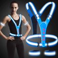 thumbnail image 5 of Gilet Réfléchissant Led Haute Visibilité, Lumières de Course Réfléchissantes pour Coureur, 5 of 5