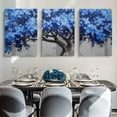 thumbnail image 6 of Shadudu A Bold Painting Style of a Solitary _5 Print on Canvas Triptych Wall Decor for Bathroom Ready to Hang Room Home Art Decor 16x24in 3pc with Frame Inside 16x24x3pcs, 6 of 8