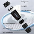 thumbnail image 2 of XTK Shaker Bottle 16OZ Protein Shaker Bottles with Mix Ball Portable Sports Water Bottle Leak Proof GYM Cup for Protein Mixes with Powder Storage & Pill Organizer, Idea for Pre Workout,BPA Free(black), 2 of 5
