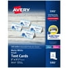 Avery Printable Small Tent Cards with Sure Feed Technology, 2" x 3.5", White, 160 Blank Place Cards for Laser or Inkjet Printers (5302)