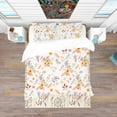 thumbnail image 3 of Designart 'Floral Pretty Pattern with Colorful Pastel Flowers' Bohemian & Eclectic Duvet Cover Set, 3 of 4