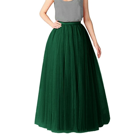 Sngxgn Women's High Waisted Skirts Tummy Control Pleated Skorts Skirts for Women Shorts(Green,One Size)