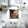 thumbnail image 3 of Mushroom butterfly full moon Linen toss pillowcase Decoration pillowcase Gift preferred 24x24" Cushion cover 1 set Sofa pillowcase Sofa bedroom living room car, 3 of 8