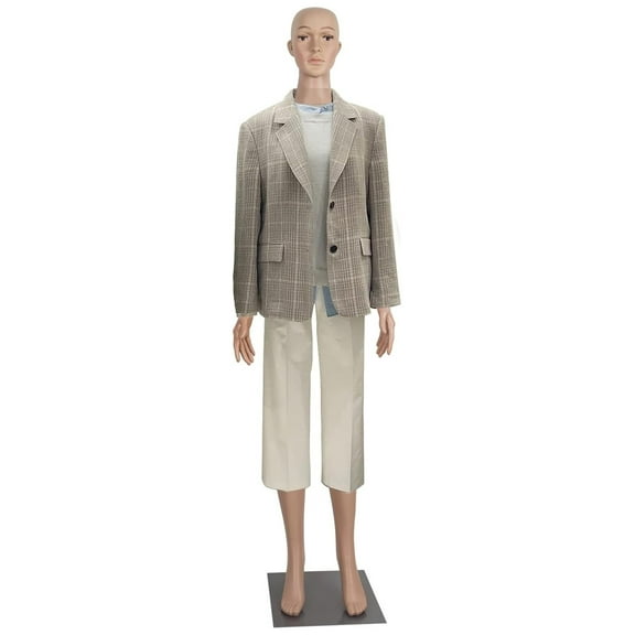 Female Mannequin Full Body Adjustable Mannequin Torso Dress Form with Metal Base 69inches