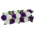 thumbnail image 1 of pitrice Chemin de Table Panneau de Fleurs Roses pour Mariage Foncé et Blanc, 1 of 7