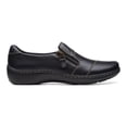 thumbnail image 2 of Clarks® Cora Harbor Women's Leather Shoes Color: Black Size: 9 WIDE, 2 of 4