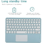 Touch Keyboard Case for iPad (A16) 11th Generation 11 Inch (2025), iPad 10th Generation 10.9 Inch (2022) with Pencil Holder - Magnetically Detachable Touch Bluetooth Keyboard