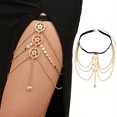 thumbnail image 2 of Delicate Multi-layer Hollow out Leg Chain Woman Punk Thigh Chain Nightclub Carnivals Seaside Party Sexy Thigh Jewelry, 2 of 4