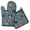 French Bulldogs Blue, variant on French Bulldogs Blue Kitchen Oven Mitt and Pot Holder Sets 2 Pcs for Baking, Cooking and Grilling, Heat Resistant Up To 392 °F