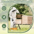 thumbnail image 7 of 10 Frame Bee Hive, Compelte Bee Hive Starter Kit Includes 1 Deep Brood Honey Bee Hives Box, 1 Medium Super Bee Box with Beehive Frames and Foundation Sheets, 7 of 7
