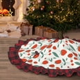 thumbnail image 5 of Sigee Strawberries for Christmas Decoration Tree Skirt Christmas Plaid Tree Skirt,Christmas home decor Holiday Tree Skirt Fits TChristmas Tree-36", 5 of 6