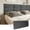 Velvet Smoky Gray, variant on Art3d Peel and Stick Headboard for King Size in Velvet Pearl, Pack of 12 Panels Sized 9.84" x 23.62", Soundproof Upholstered 3D Wall Panels