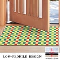 thumbnail image 3 of Multi Color Checkerboard Checkered Pattern Door Rugs,Washable Non Slip Door Mats Indoor,Decorative Door Mats,Entry Mat Indoor for Entrance,Bedroom,Kitchen,Bathroom,17"x30", 3 of 6