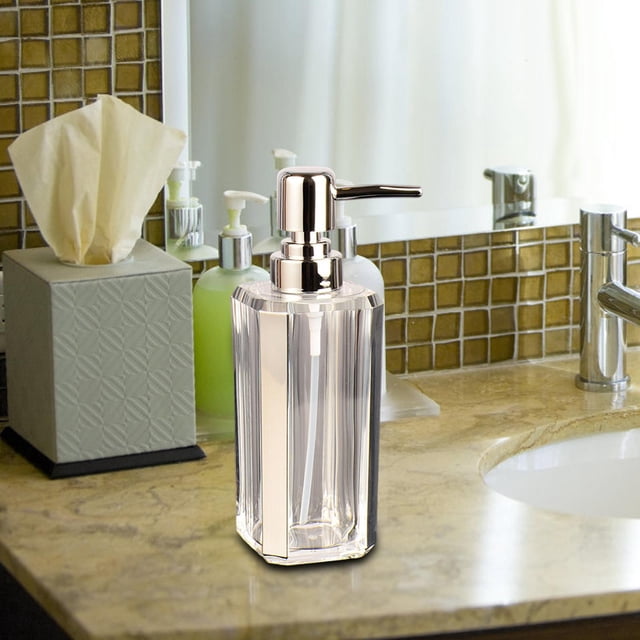 Dispensador de jabón, botellas con bomba, dispensadores de ducha de baño reutilizables portátiles, dispensadores de loción de baño para encimera, Argén Macarena Dispensador de jabón