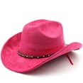 thumbnail image 2 of Western Cowboy Hat For Outdoor Adventure Travel Riding And Country Style Craftsmanship With Curved Brim And Timeless Appeal, 2 of 3