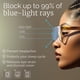 thumbnail image 4 of Gafas Blue Light Miyya Oversized para mujer UV400, 4 of 8