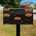 thumbnail image 3 of Happy Halloween Spooky Pumpkin Bat Mailbox Cover,Magnetic 21x25.5 Inch Mailbox Wrap Water Proof Reusable Fall Welcome Box Wraps for Rustic Farmhouse Home Decorative, 3 of 4