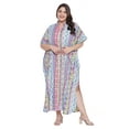 thumbnail image 1 of Oussum Robe Caftans pour Femme Grande Taille Imprimée Longue Maxi à Boutons Robes Caftan, 1 of 7