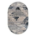 thumbnail image 2 of Unique Loom Tucson Collection Area Rug - Sabino (5' x 8' Oval Gray/Black), 2 of 9