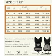Vaslanda Body Shaper for Women Tummy Control Shapewear Bodysuit Seamless Faja Colombian Butt Lifter Waist Trainer Girdles