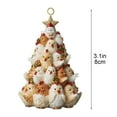 thumbnail image 3 of Acrylic Christmas Tree Ornaments Set of 24 Flat Holiday Decorations with Assorted Designs for Xmas Tree Home Party Festive Hanging Pendants, 3 of 6